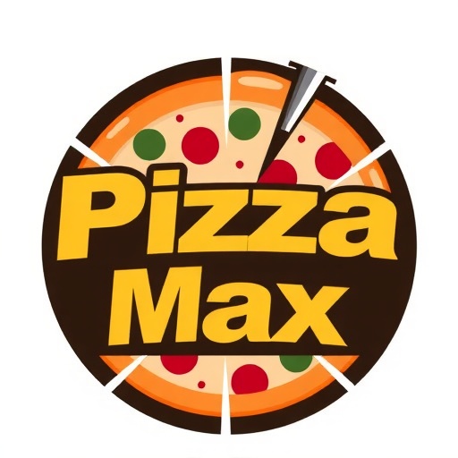 Pizza Max Logo and Storefront